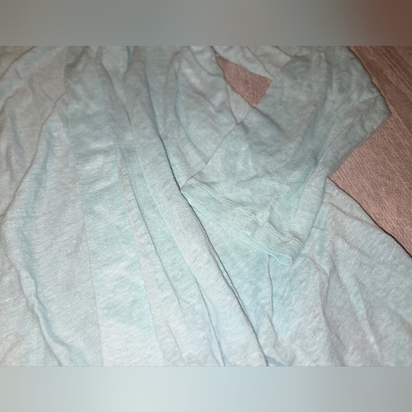 J. Jill Light Blue / Aqua Linen Women's Cardigan Lightweight EUC Size L - Picture 6 of 11
